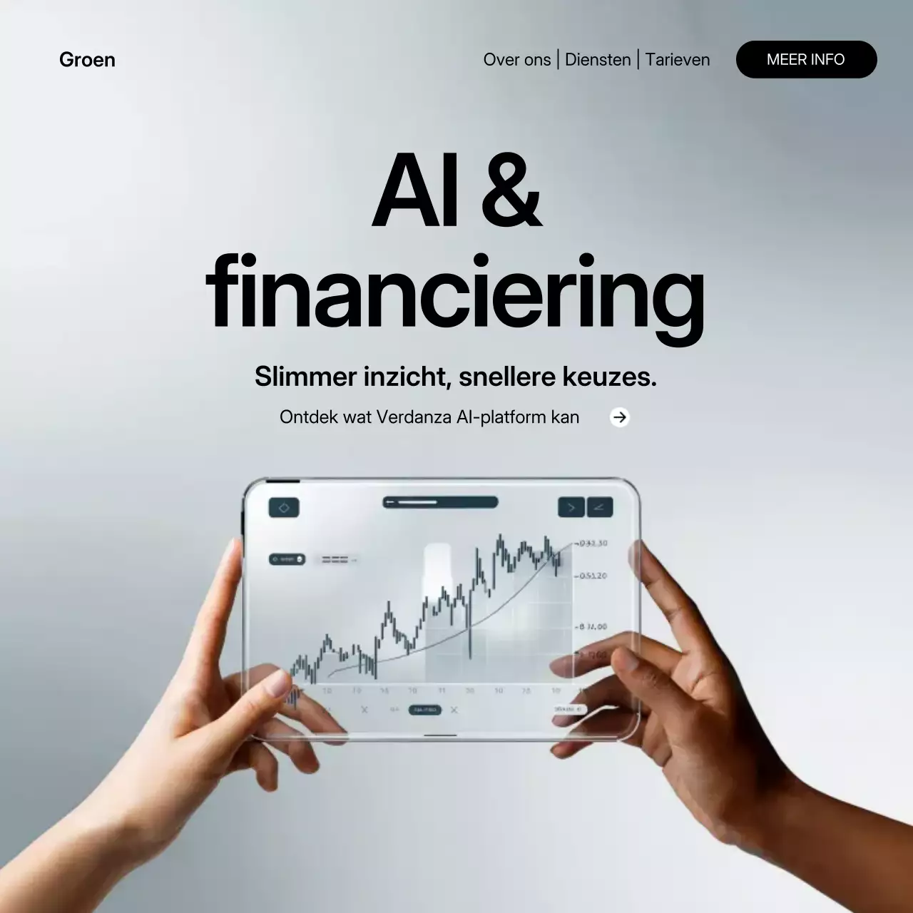Instagram-bericht over promotie van Grey Modern AI Finance