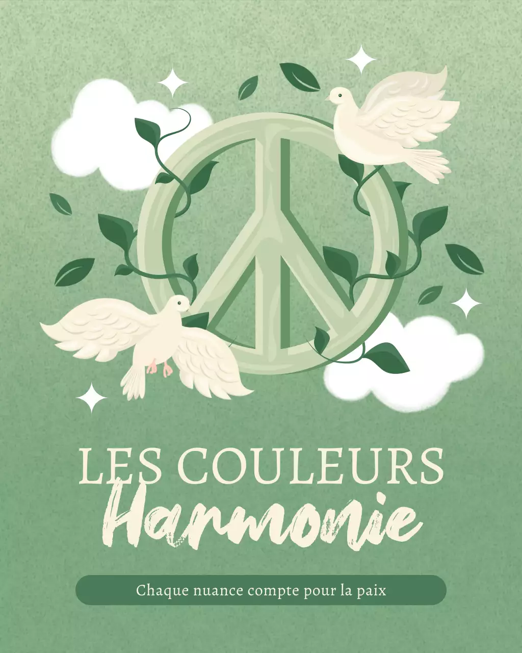Publication Instagram annonçant la Journée verte minimaliste pour la paix
