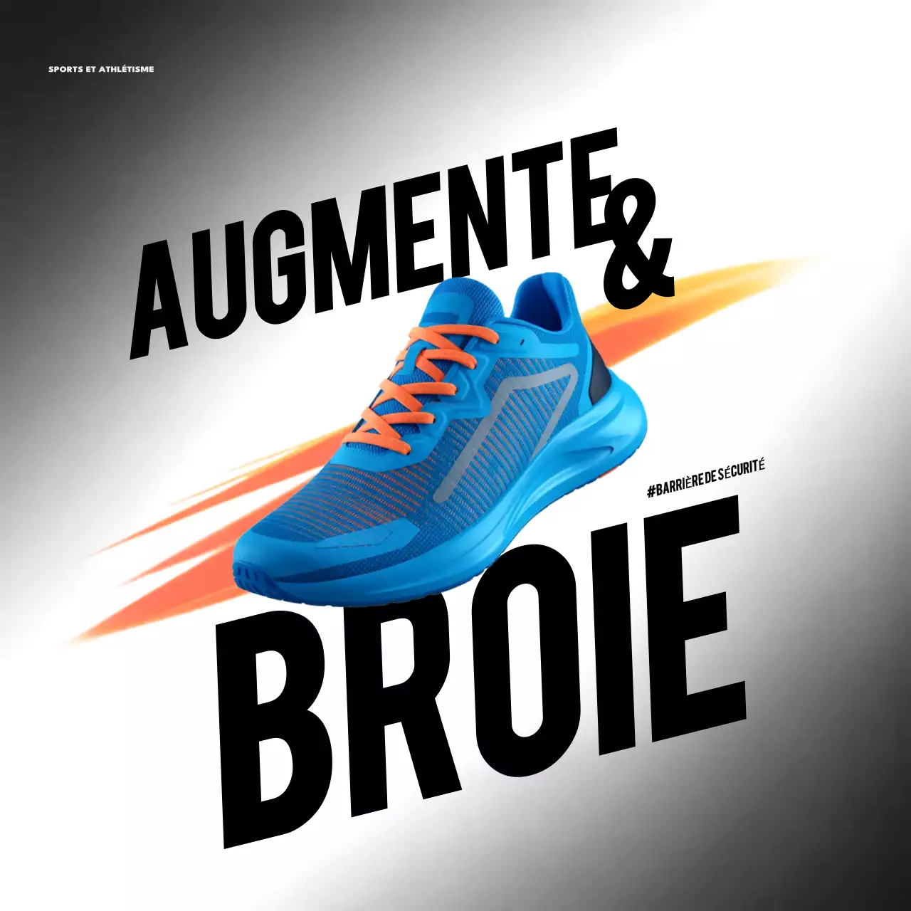 promotion athlétique moderne bleue