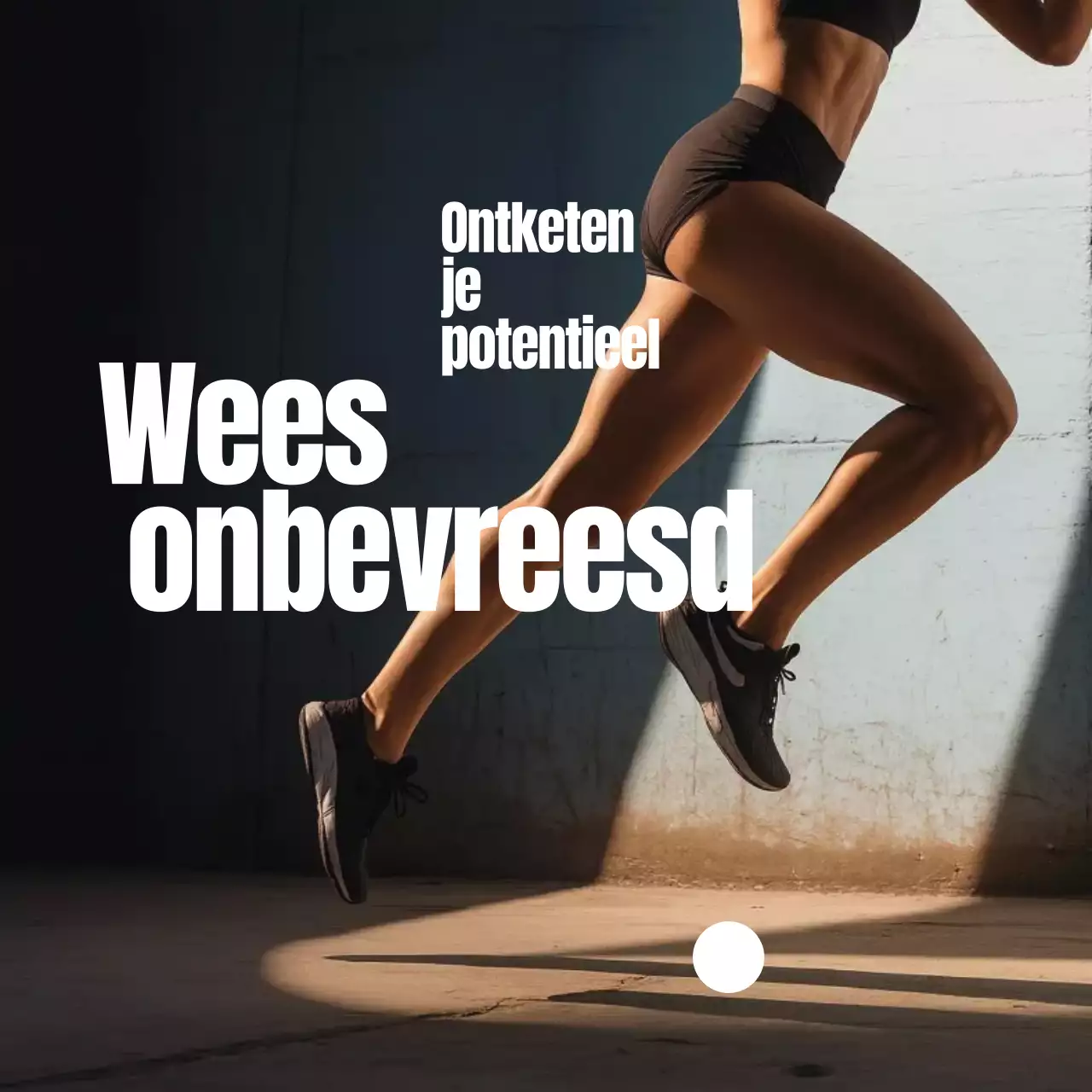 zwarte, gewaagde fitnesspromotie
