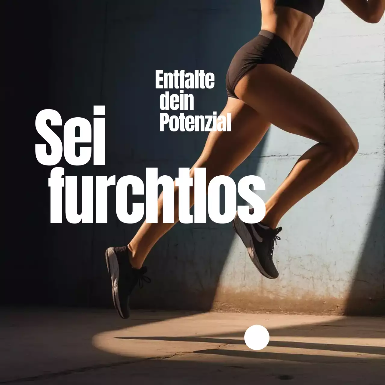 schwarze, fette Fitness-Werbung