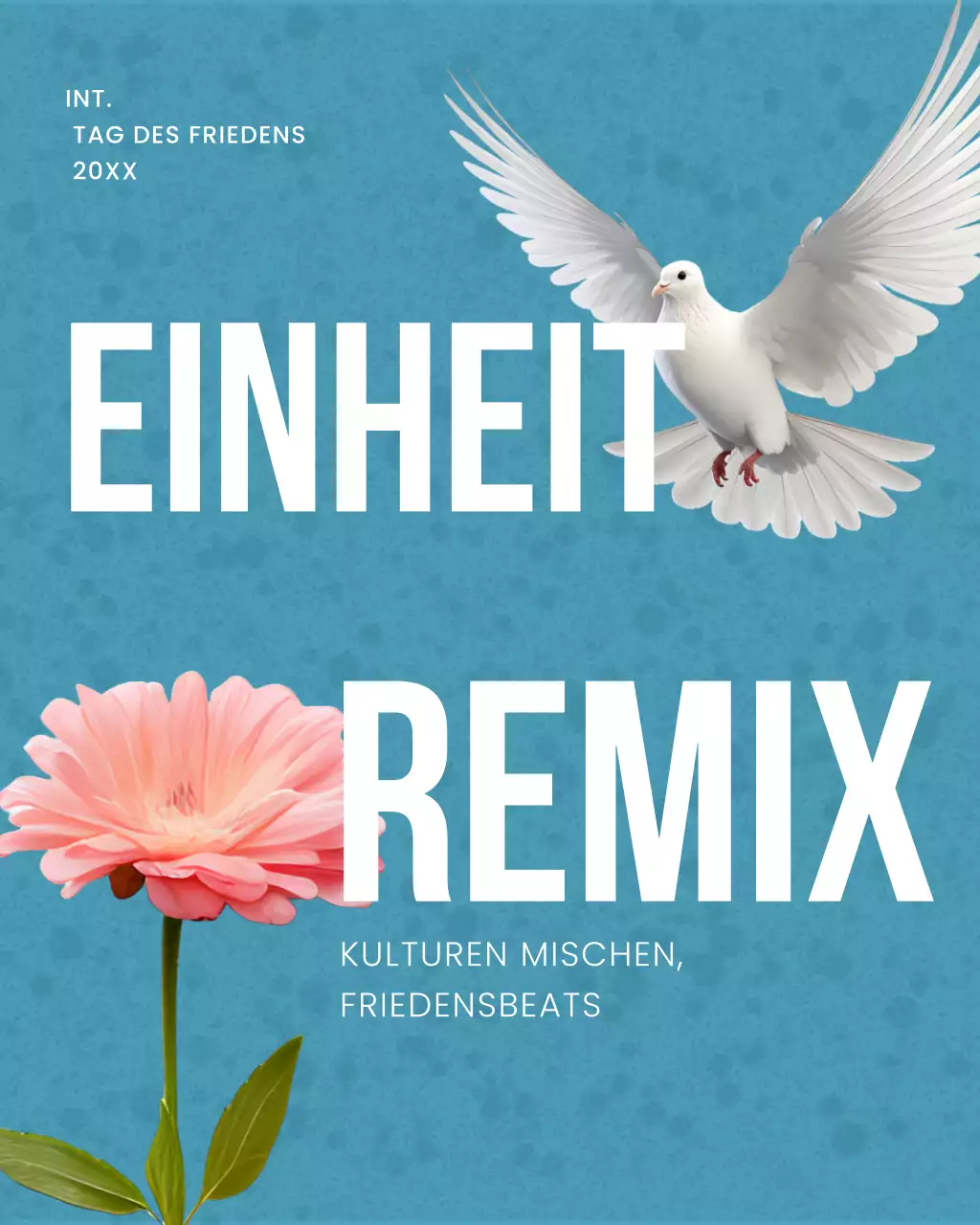 Ankündigung des Blue Modern Peace Day auf Instagram