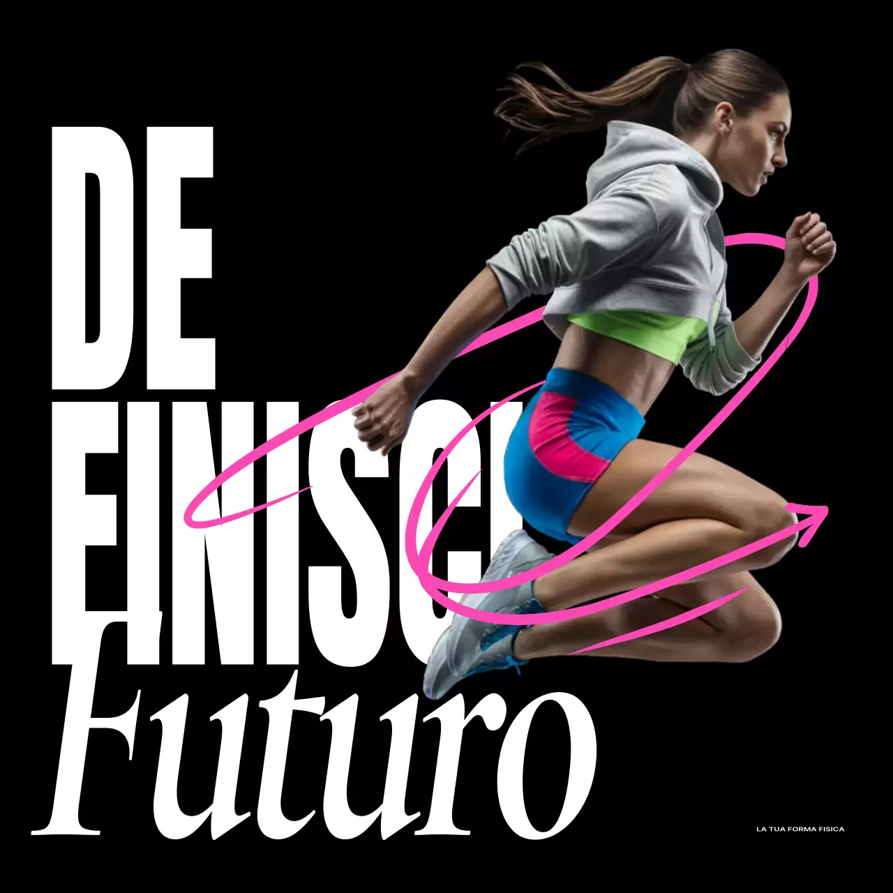 pubblicità di fitness moderno nero