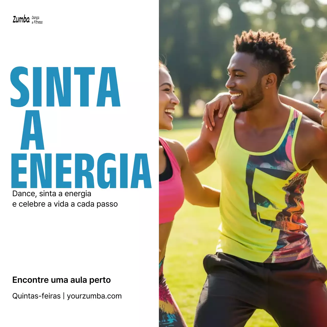 promoção de fitness amarelo moderno