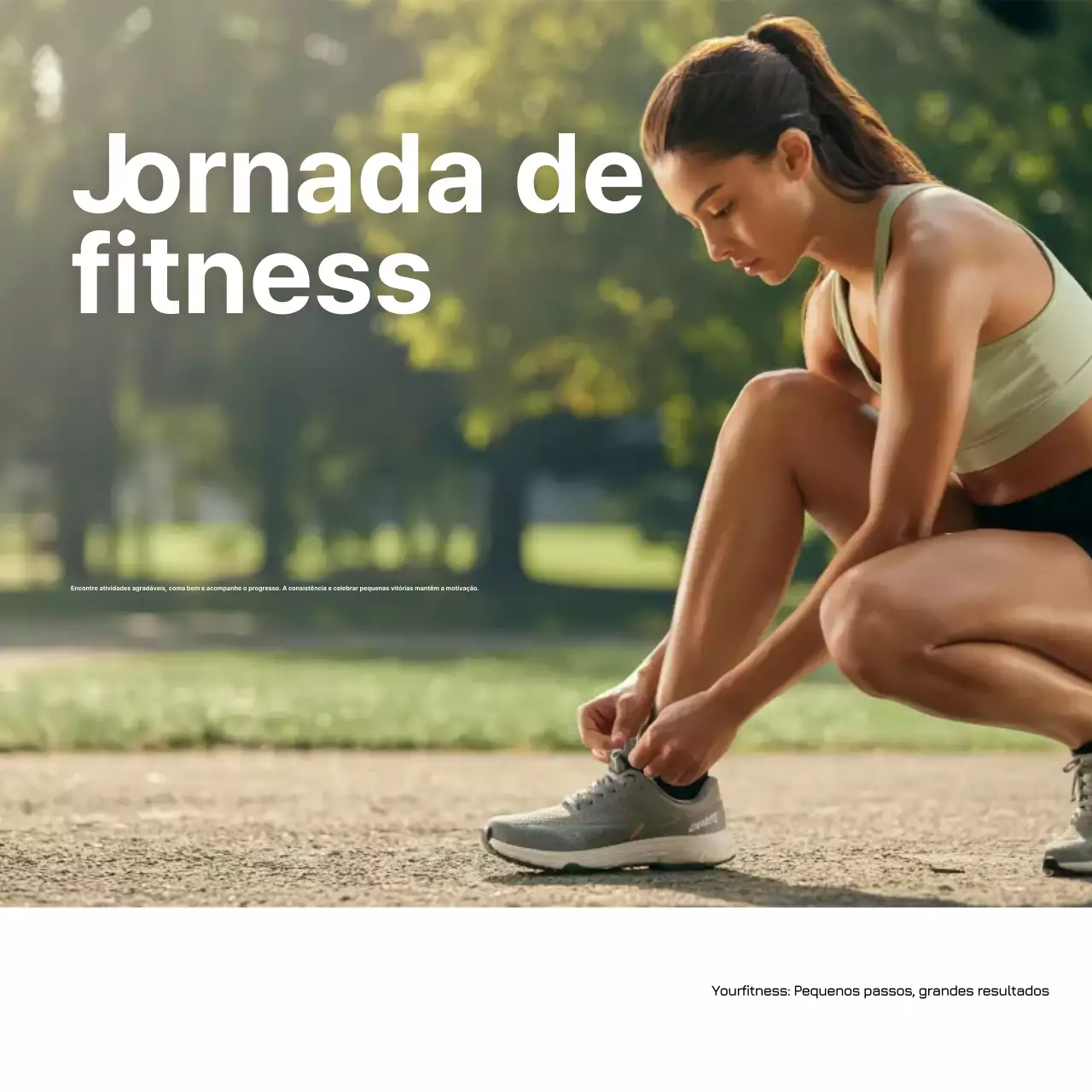 promoção de fitness moderno e verde