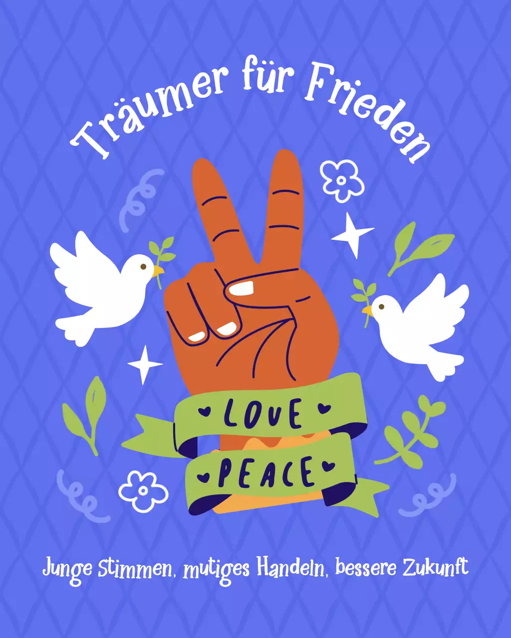 Ankündigung des Blue Organic Peace Day auf Instagram