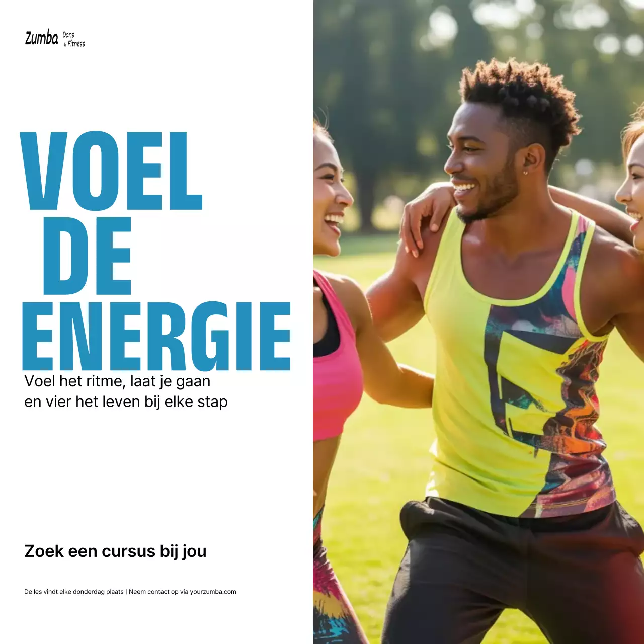 gele trendy fitness promotie