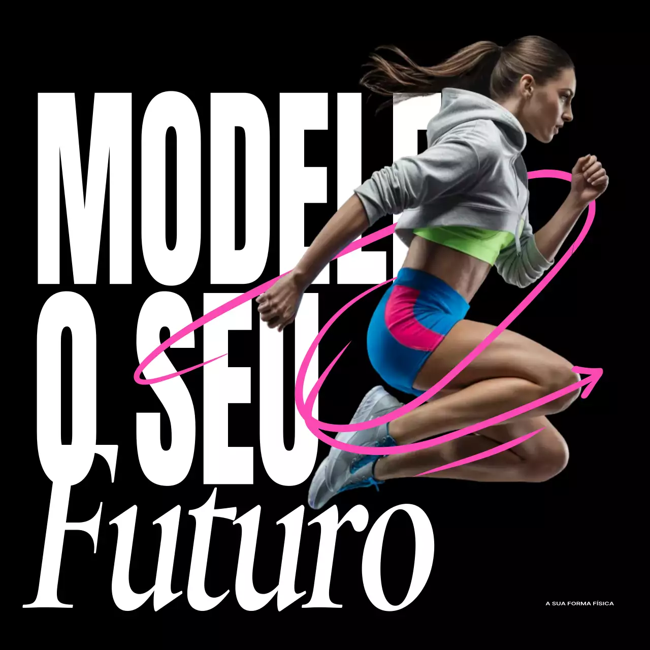 propaganda de fitness moderna negra