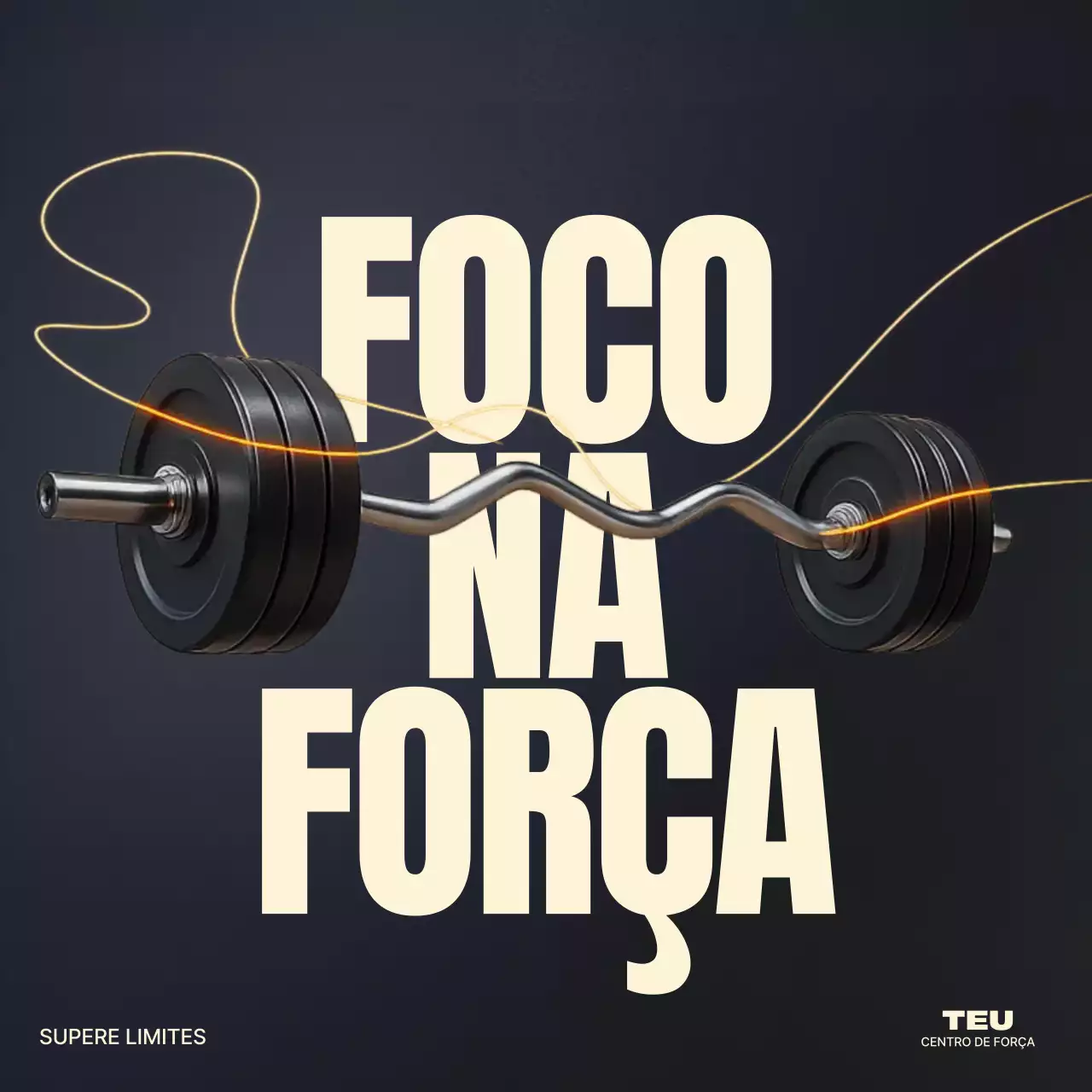 promoção de fitness em negrito preto