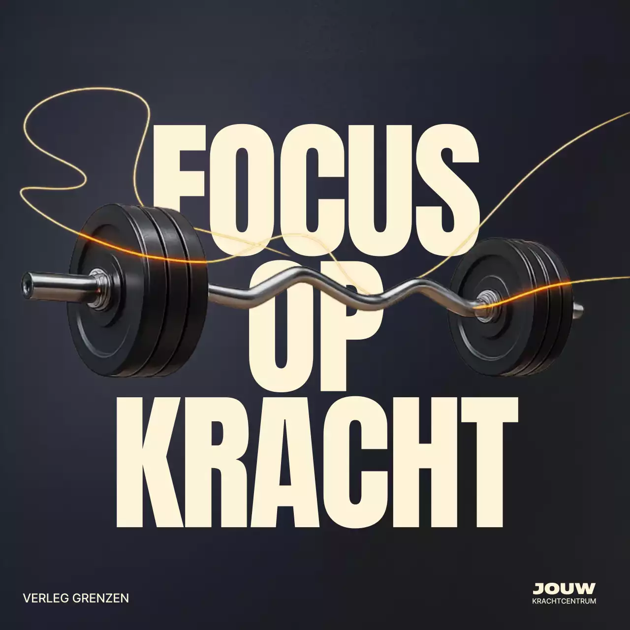 zwarte, gewaagde fitnesspromotie