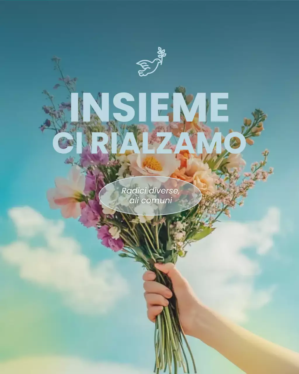 Annuncio del Blue Minimal Peace Day su Instagram