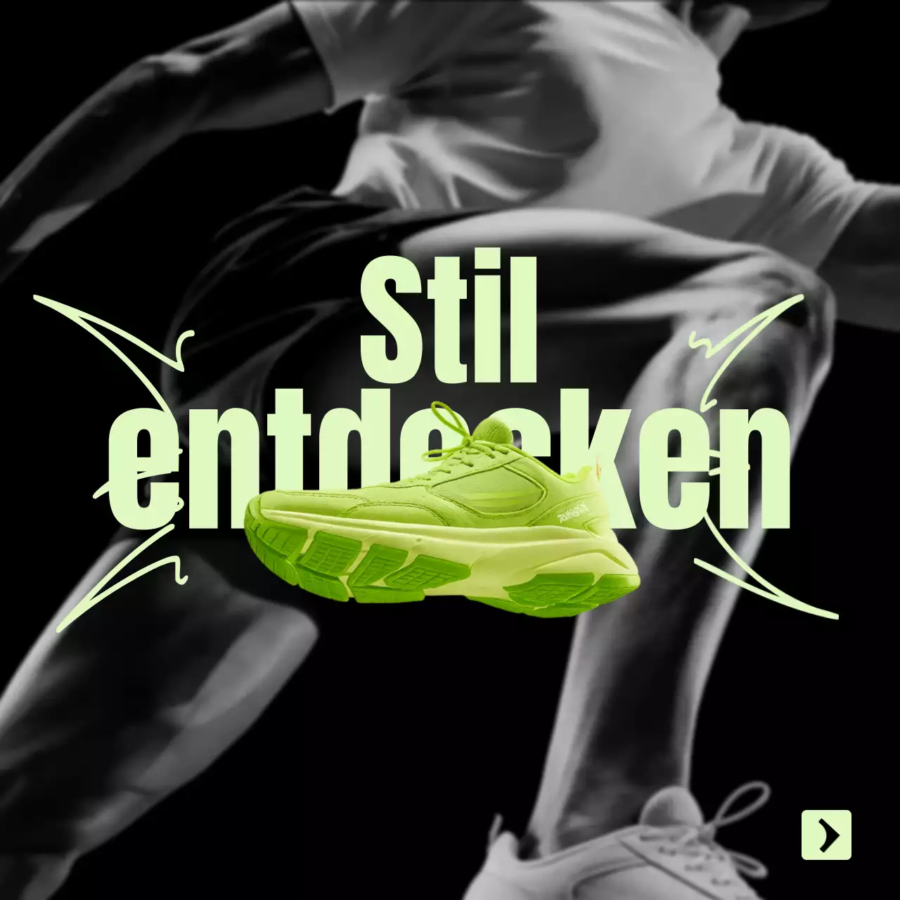 Neon Bold Sneaker-Aktion