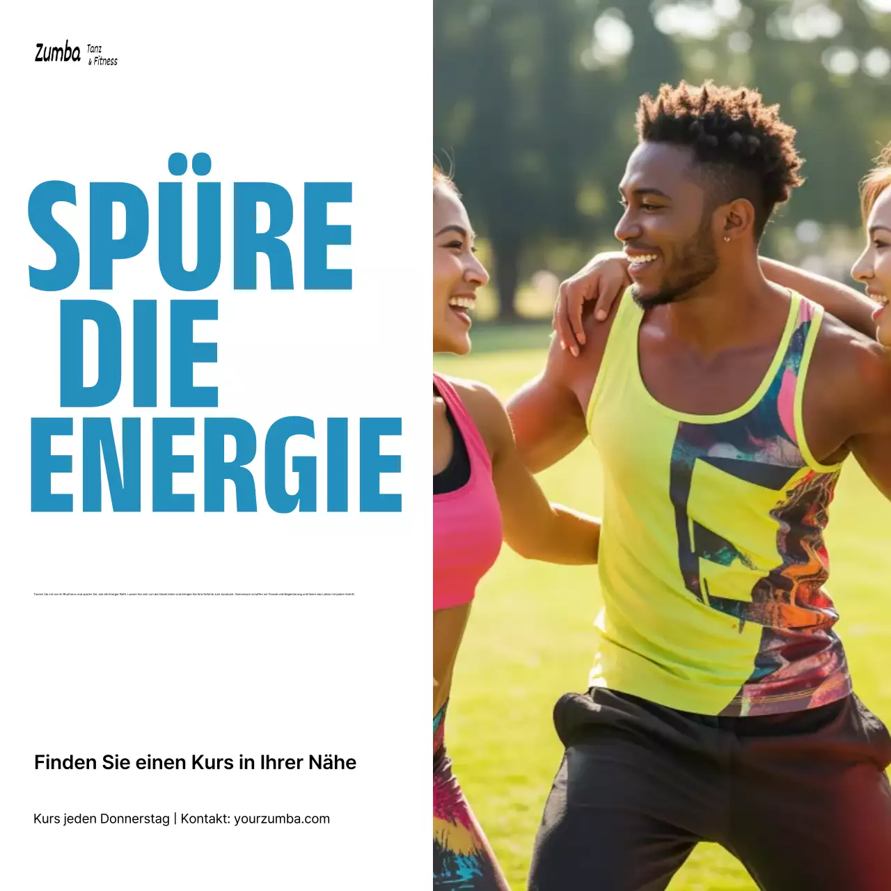 gelbe trendige Fitness-Promotion