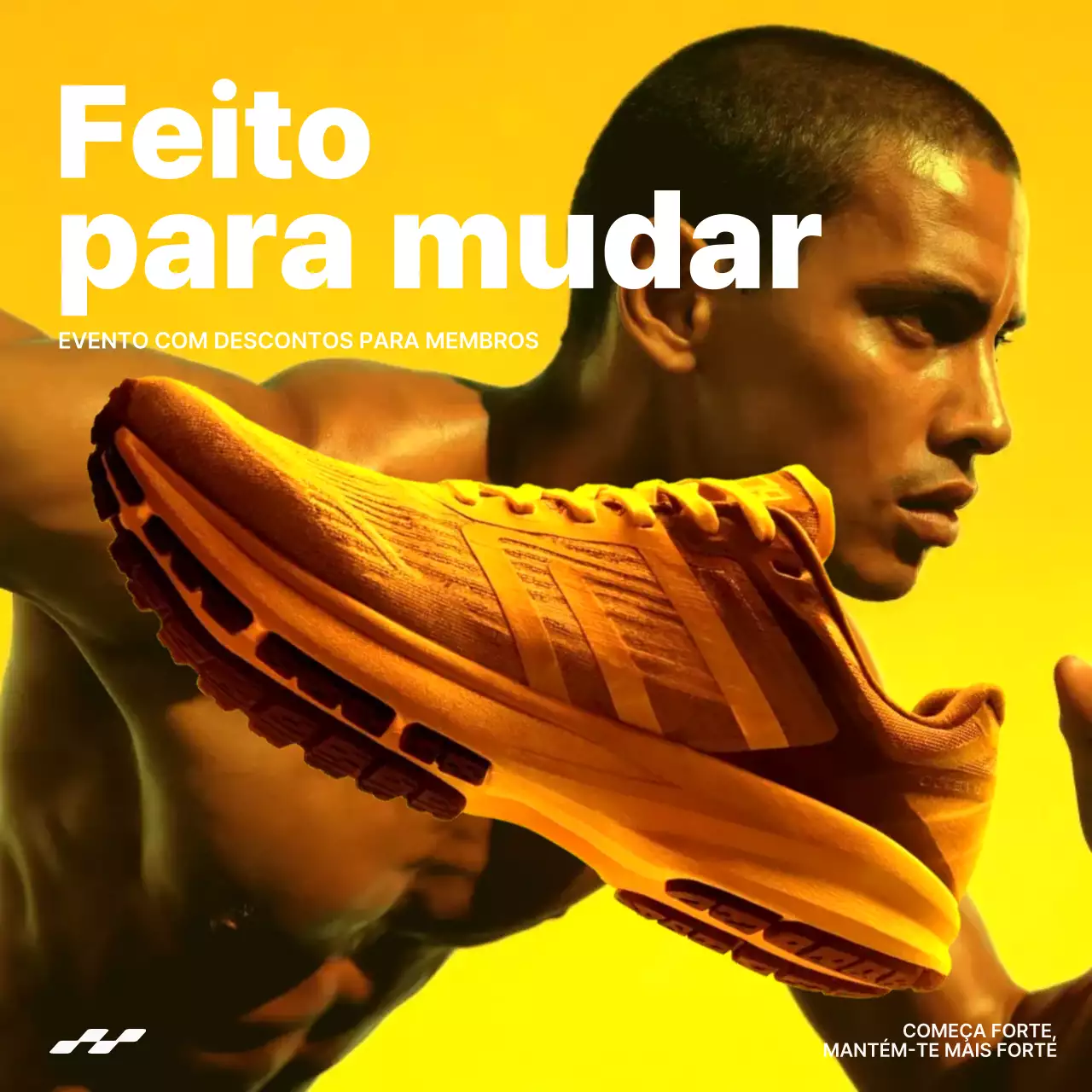 promoção atlética moderna laranja