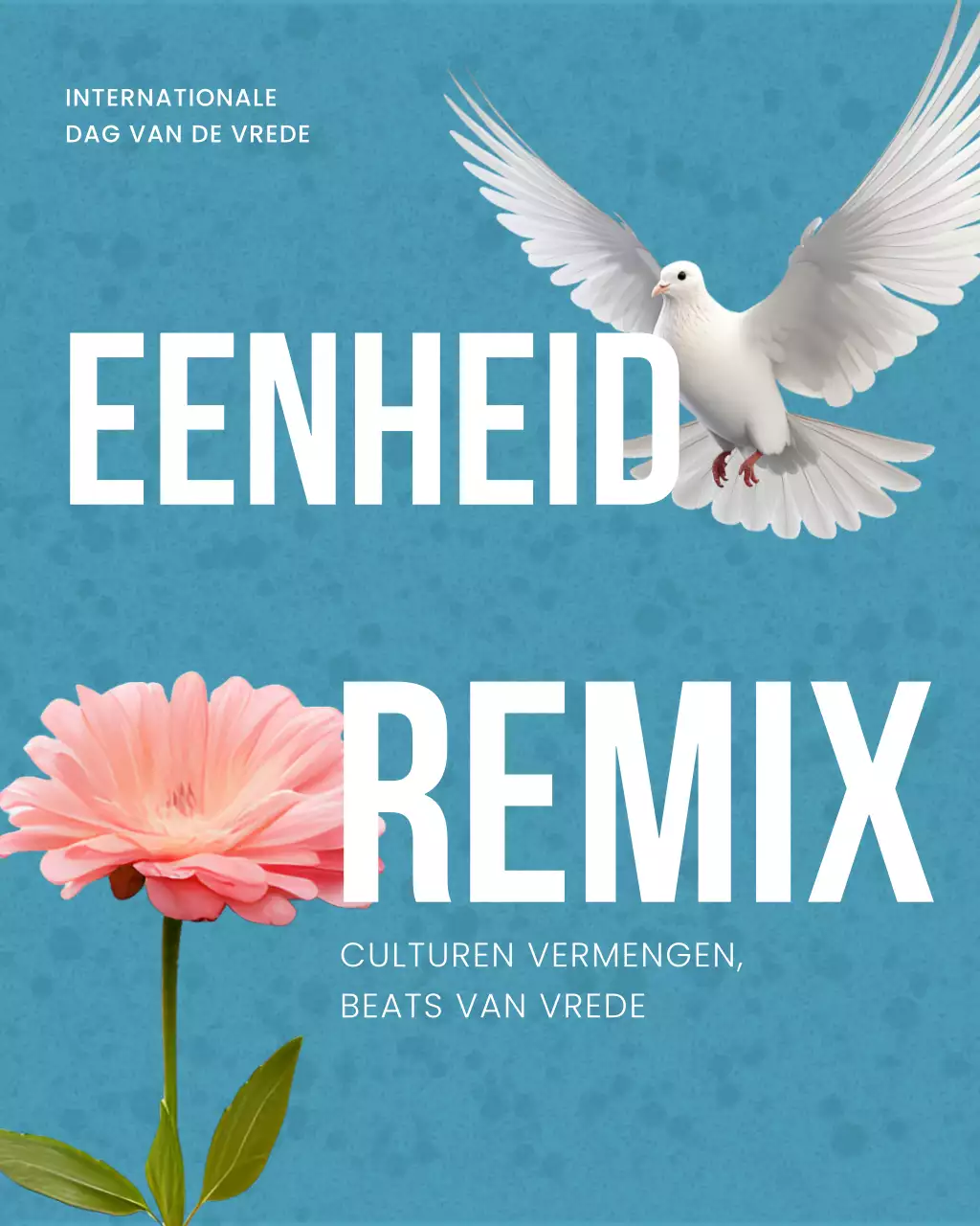 Instagram-bericht over de aankondiging van Blue Modern Peace Day