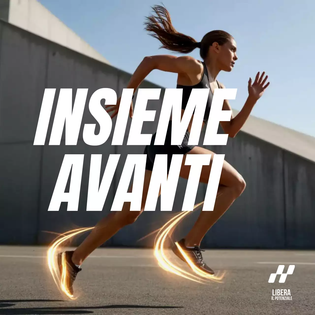 promozione fitness moderna arancione