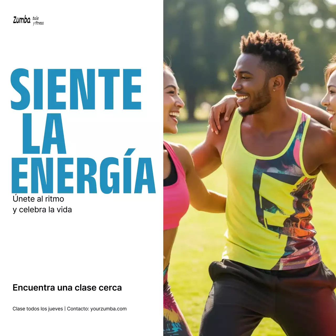 Promoción de fitness de moda amarilla