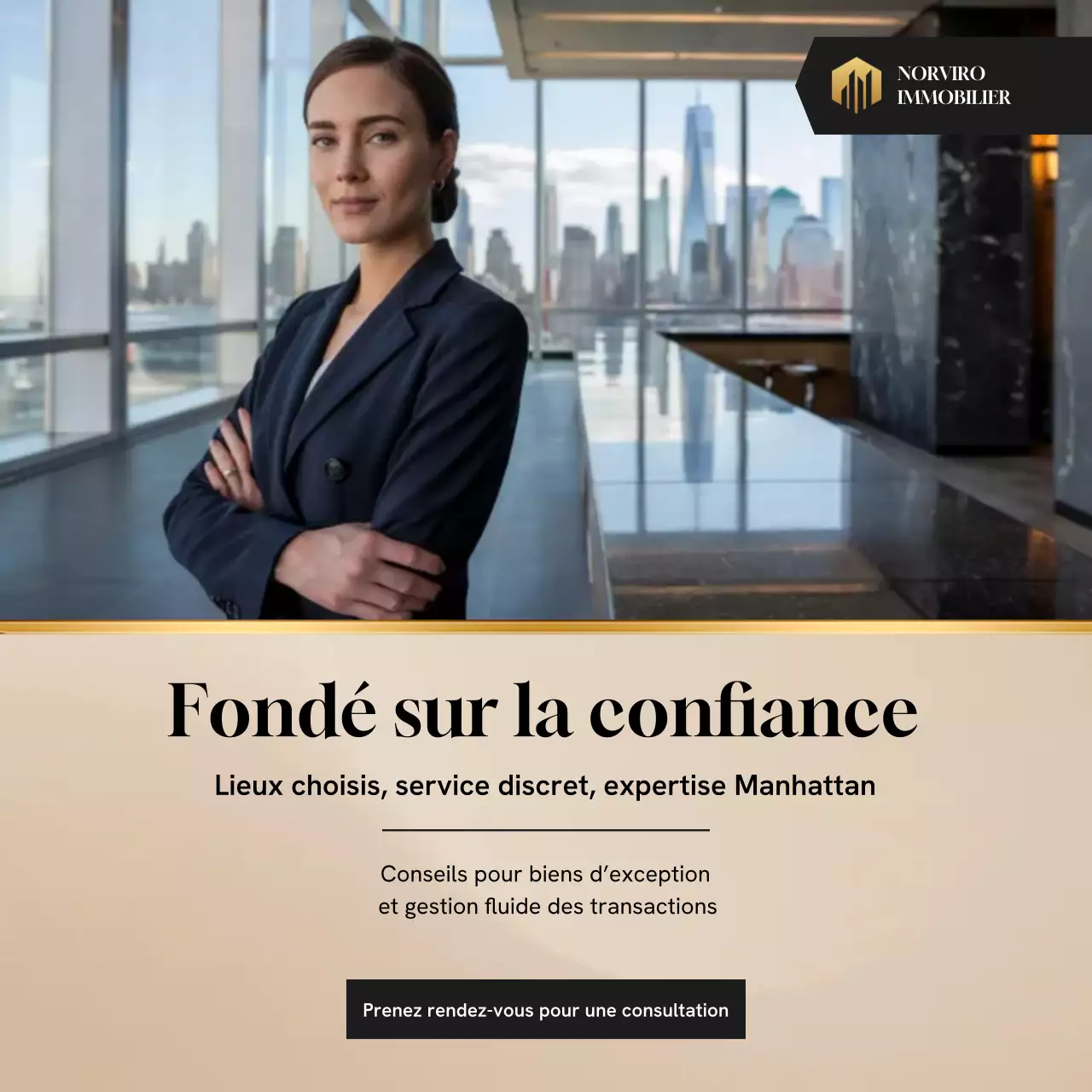 Promotion immobilière moderne beige