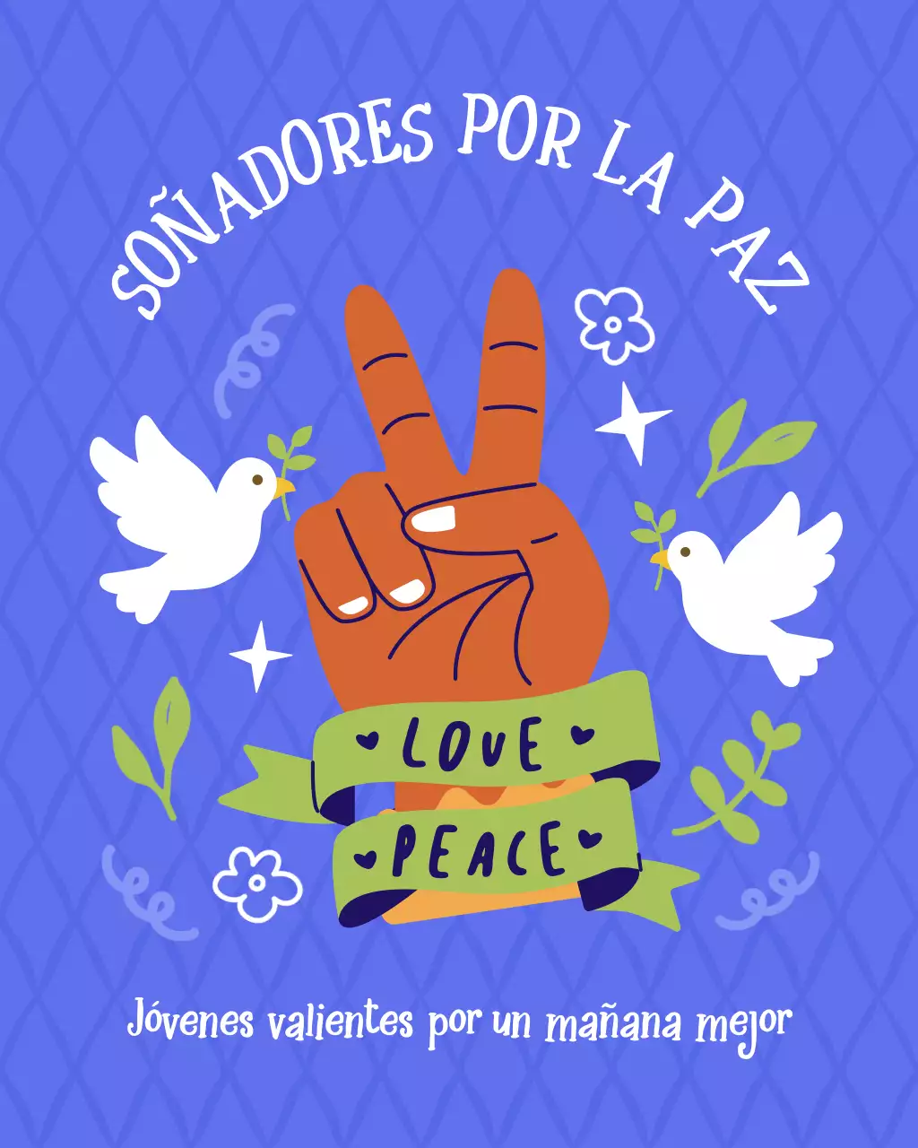 Publicación de Instagram del anuncio del Día de la Paz de Blue Organic