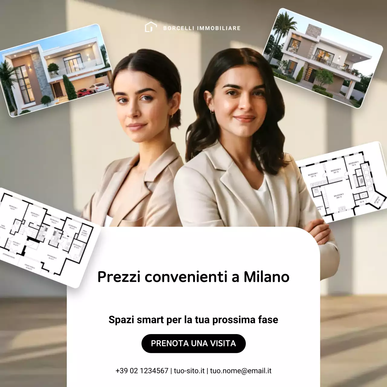 Post Instagram di promozione immobiliare professionale Beige