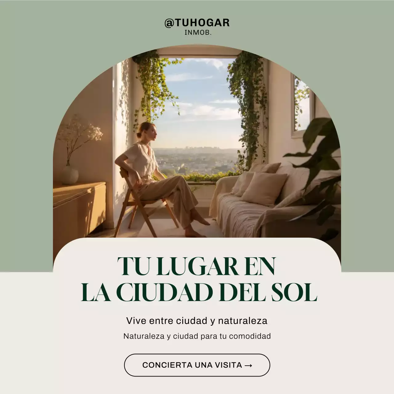 Publicación de Instagram del anuncio de Sage Modern Real Estate