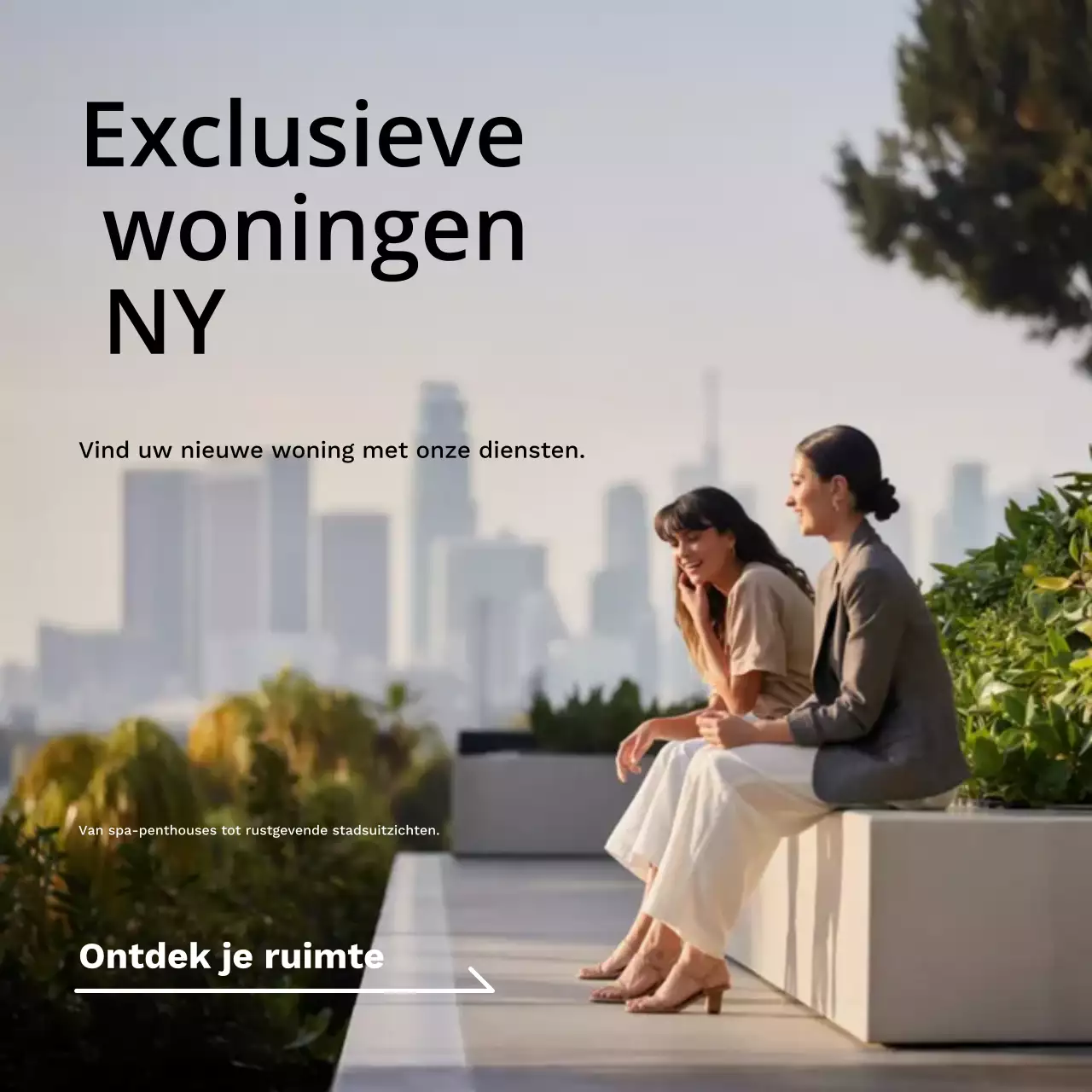 Beige moderne vastgoedadvertentie Instagram-bericht