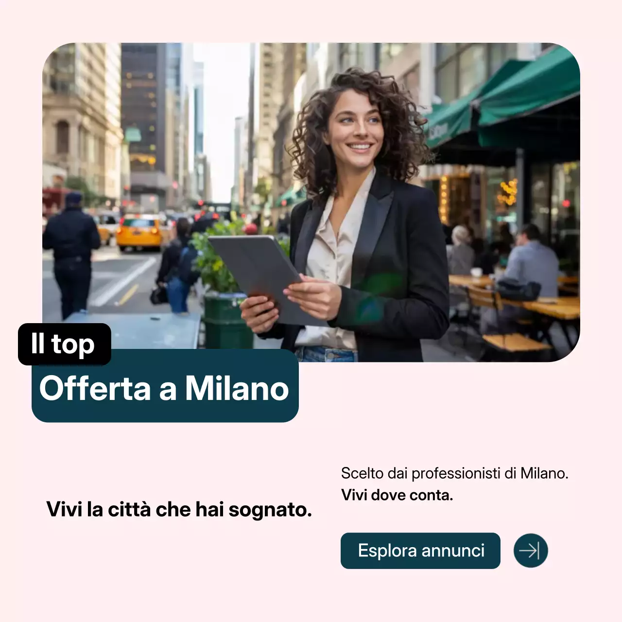 Post Instagram promozionale Beige Modern City