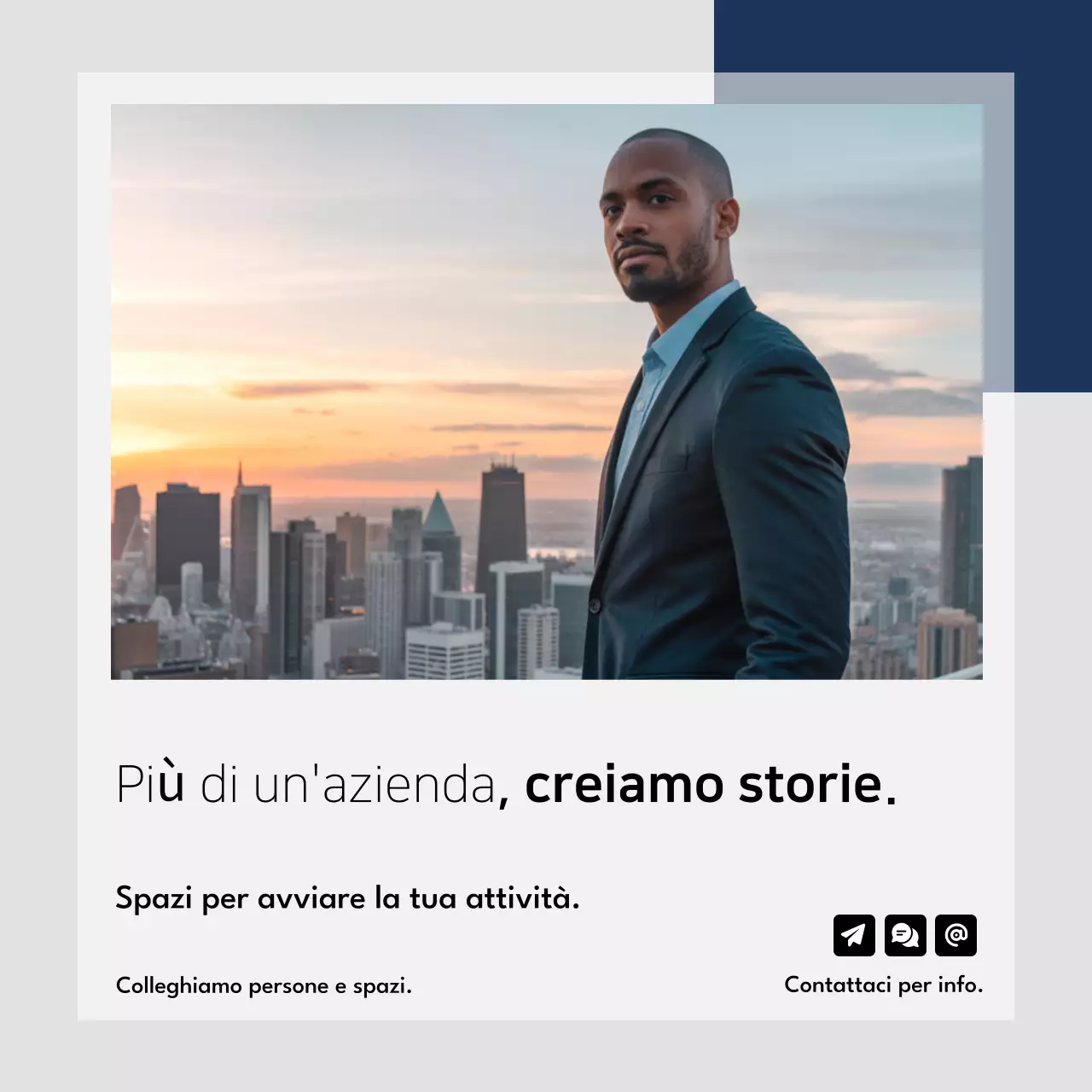 Post su Instagram per la promozione immobiliare moderna della Marina