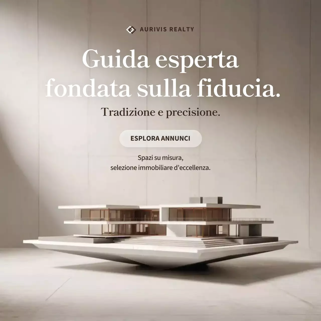 Post Instagram pubblicitario di Beige Modern Real Estate