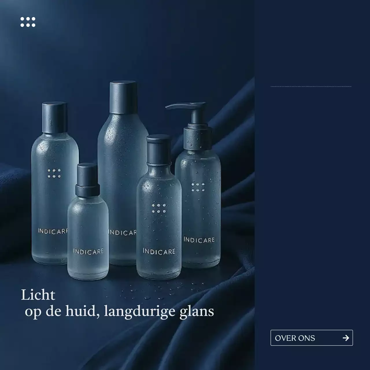 marine moderne huidverzorgingsadvertentie