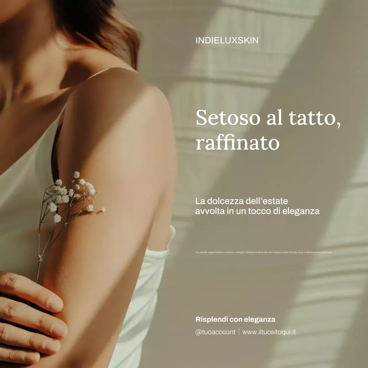 Post Instagram pubblicitario di Beige Elegant Skincare