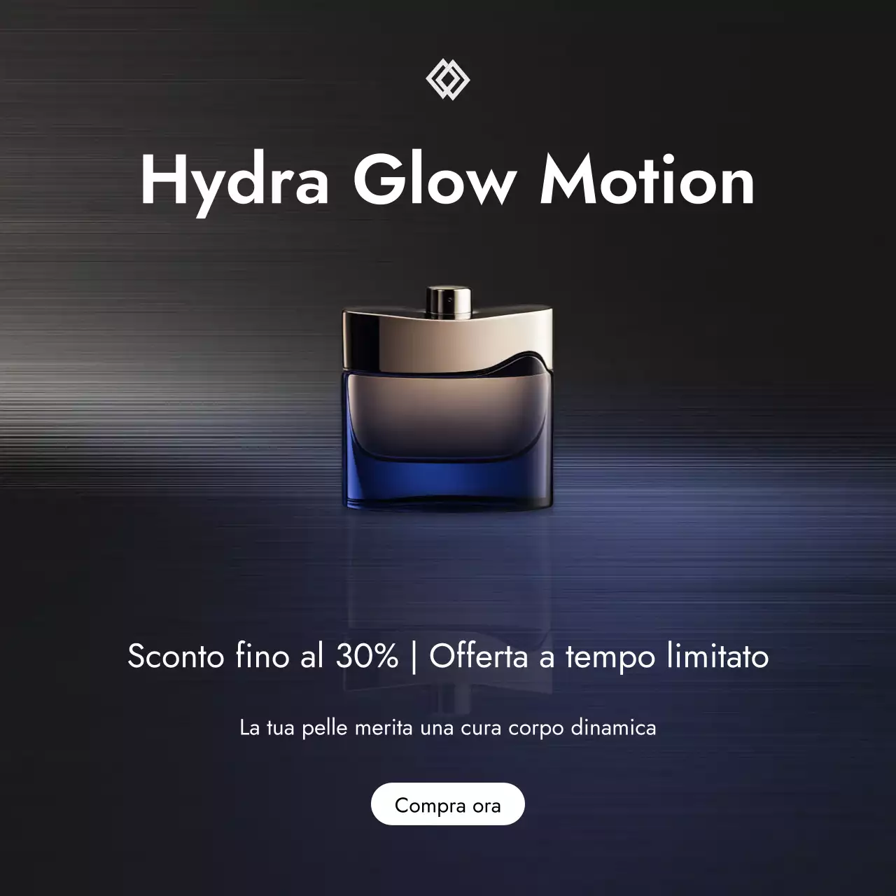 promozione della cura della pelle moderna nera