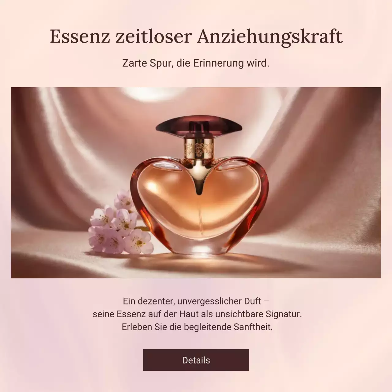 Beige Elegant Parfüm Promotion