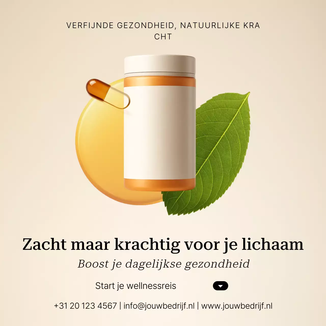 beige minimale wellness promotie