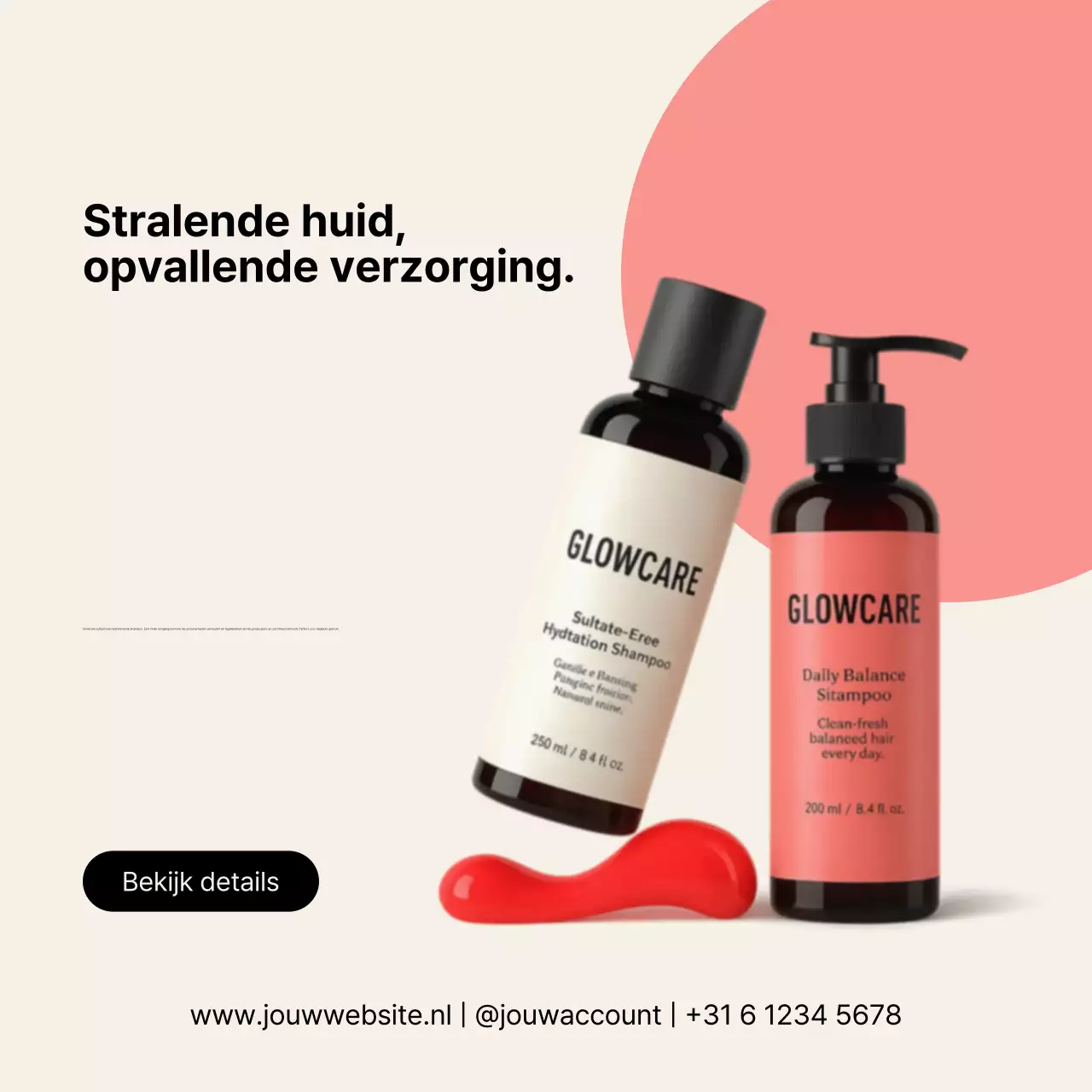 koraal moderne shampoo promotie