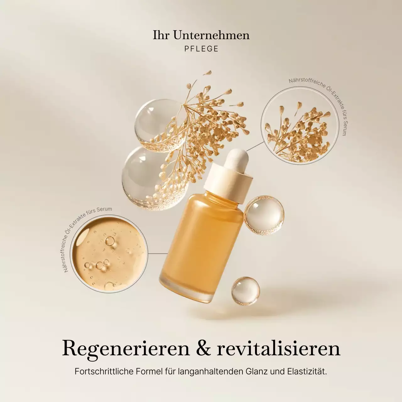 Beige Elegant Hautpflege-Aktion