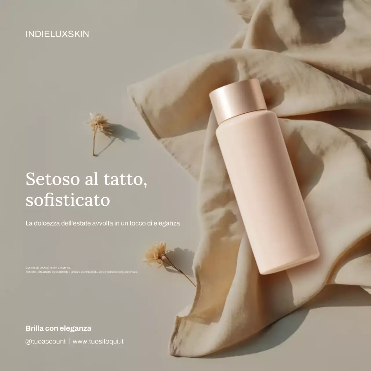 Post Instagram pubblicitario di Beige Elegant Skincare