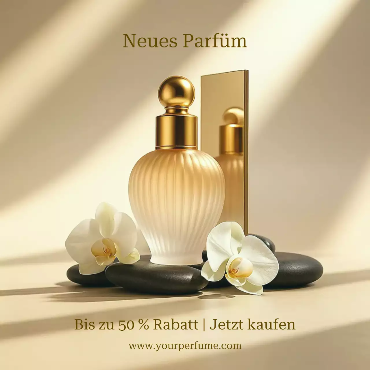 Gold Elegant Parfüm Promotion