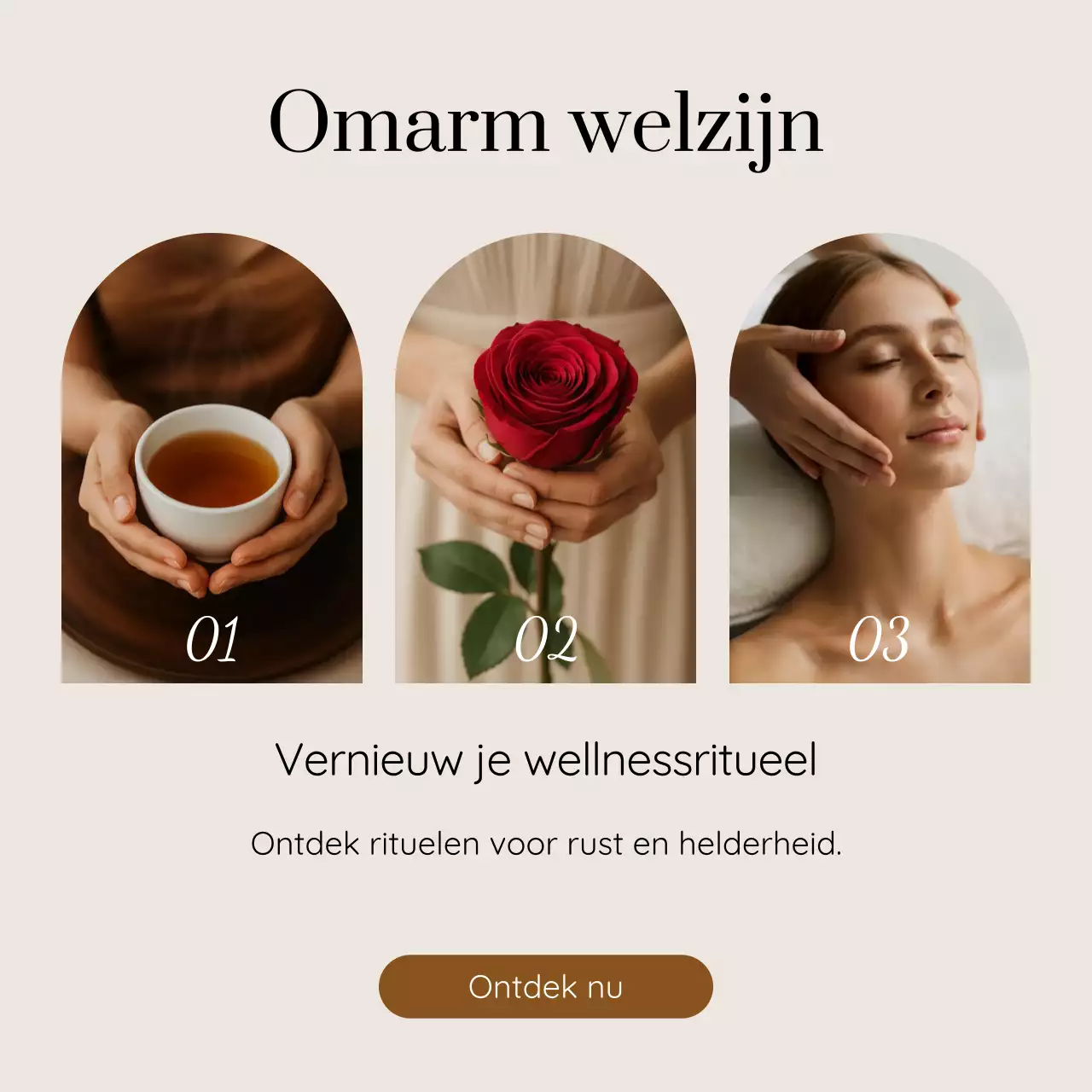beige elegante wellness promotie
