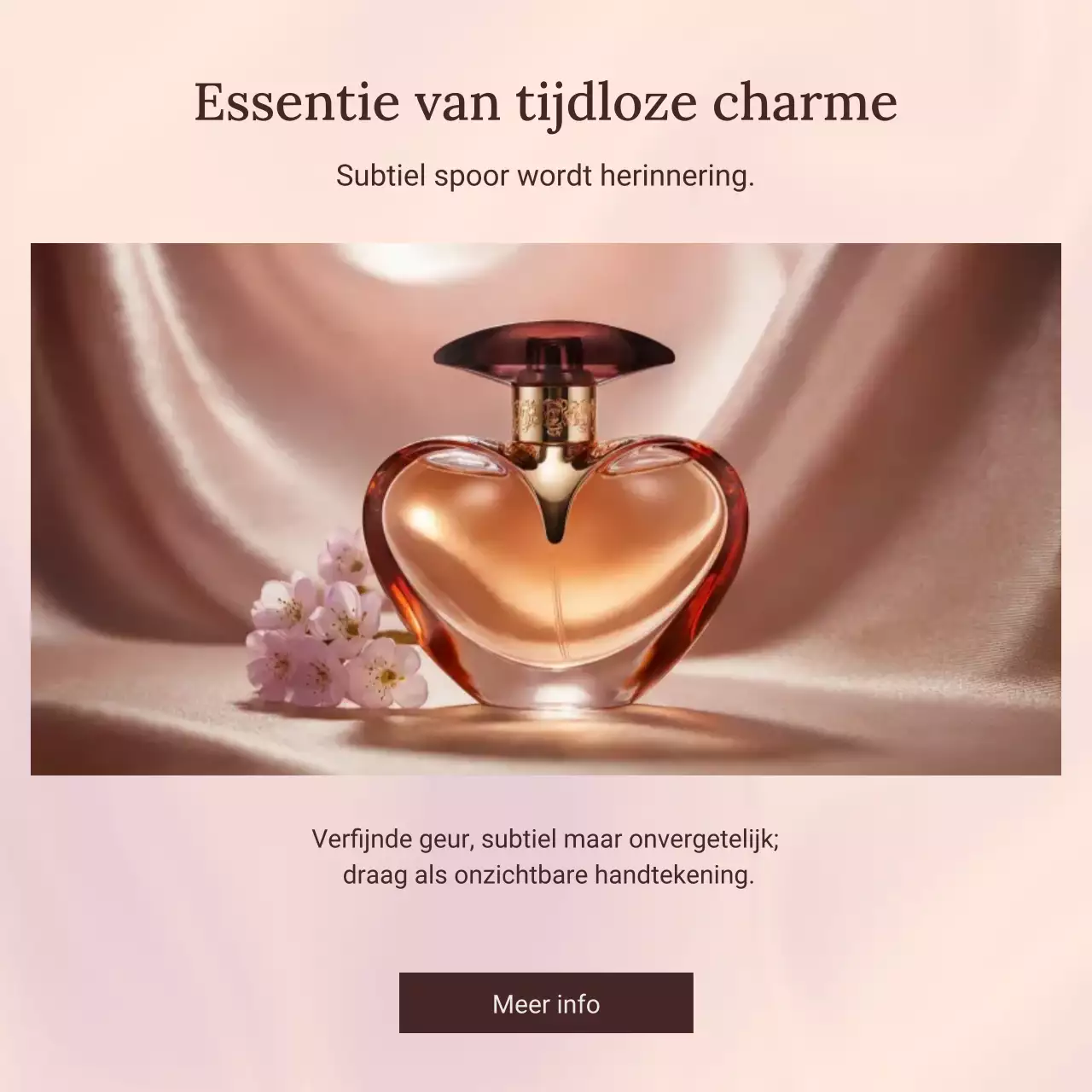 beige elegante parfum promotie