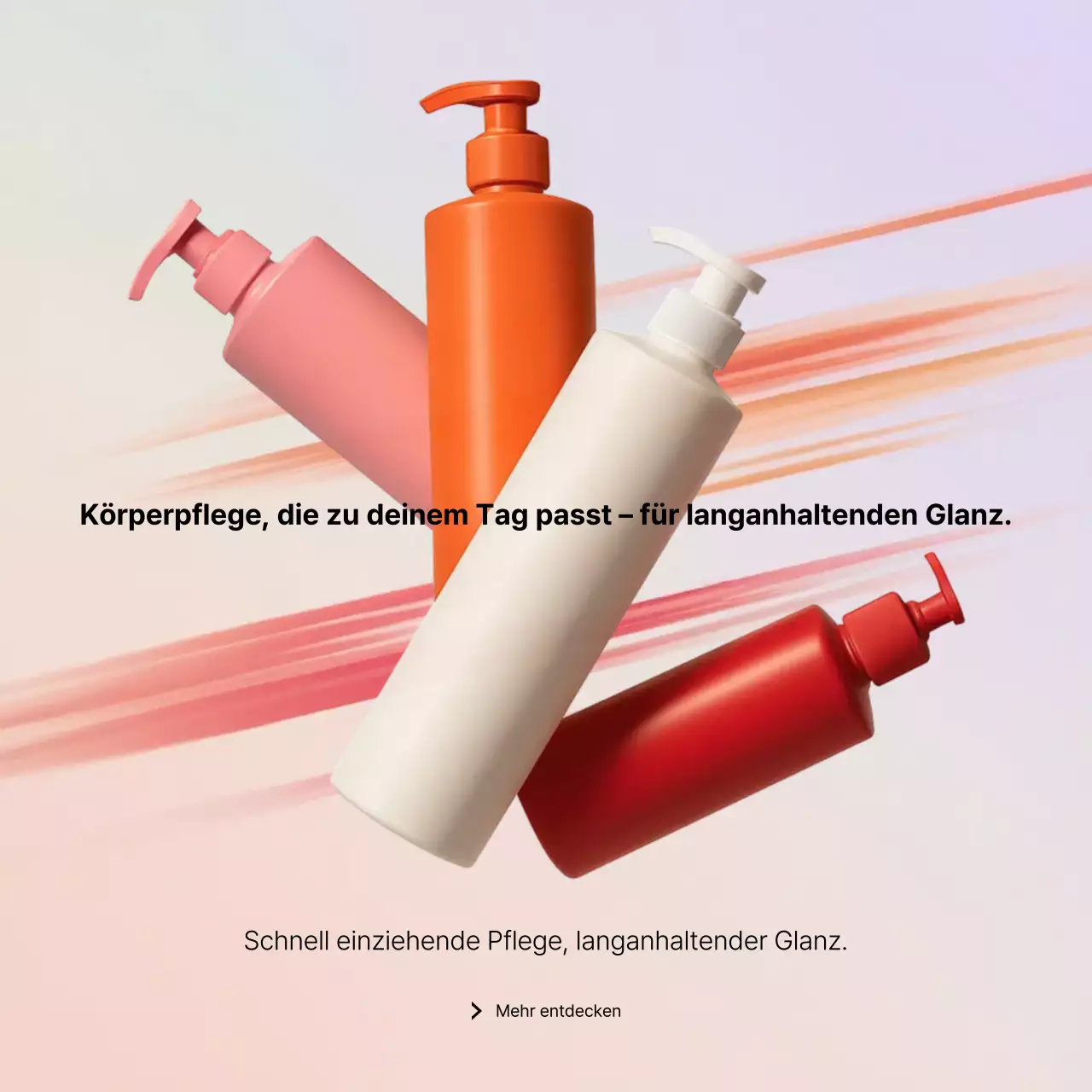 Orange moderne Hautpflege-Aktion