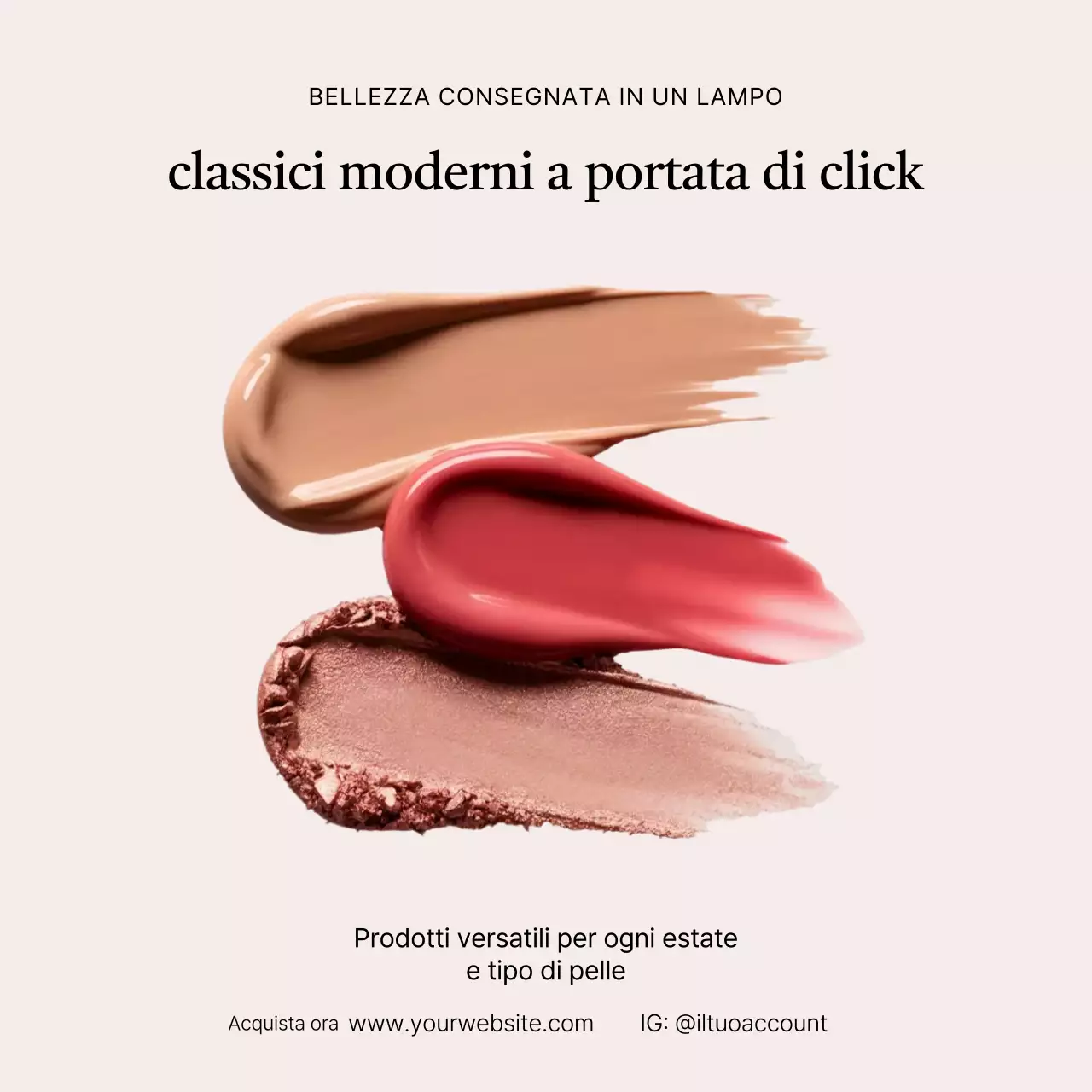 promozione bellezza moderna beige