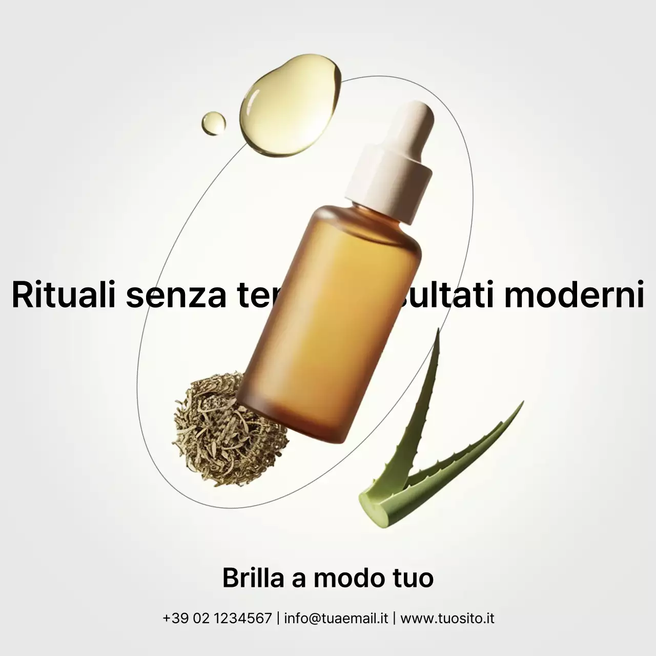 promozione della cura della pelle moderna beige