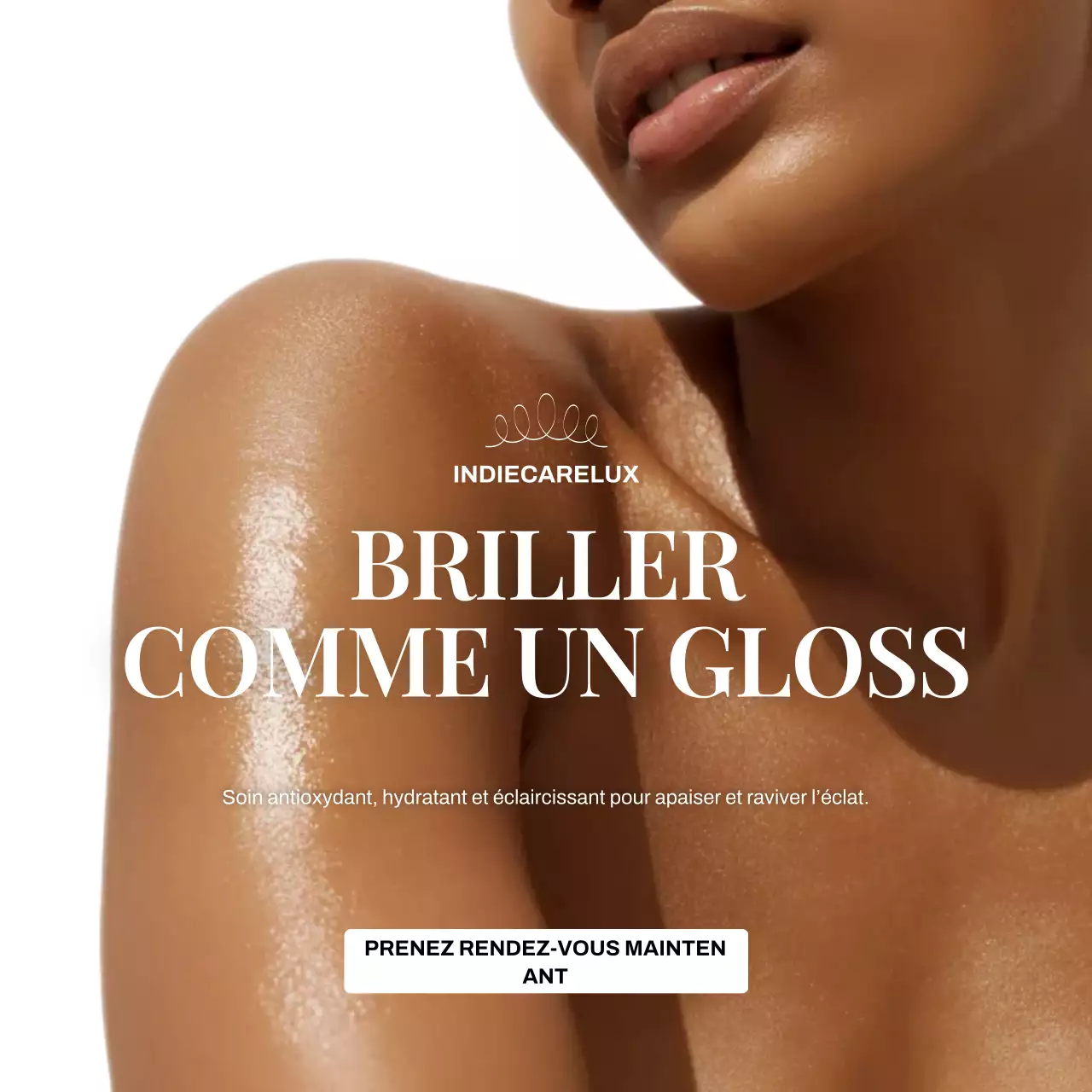 Publicité Instagram pour les soins de la peau Brown Elegant