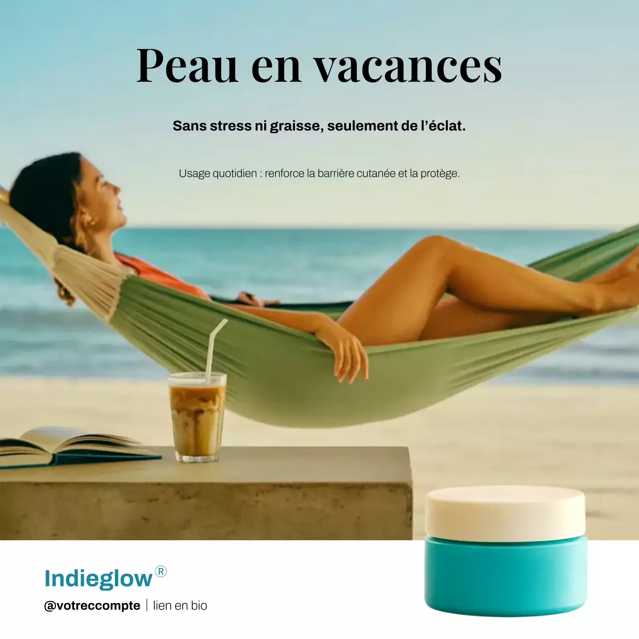 Publicité Instagram pour Teal Modern Skincare