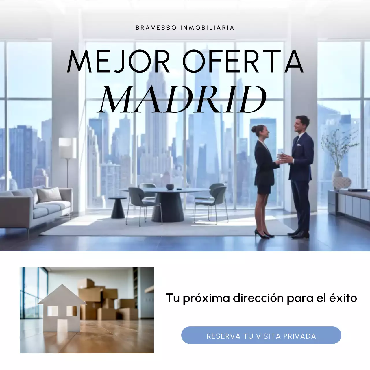 Publicación de Instagram de la promoción inmobiliaria Blue Modern