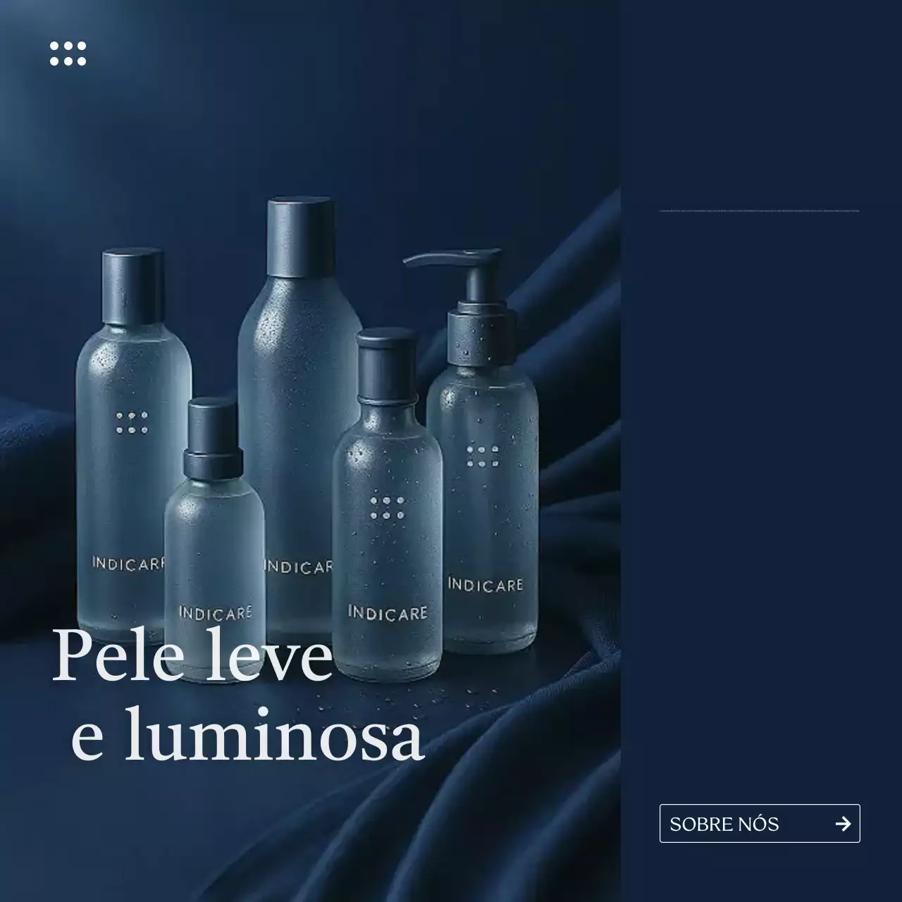 propaganda moderna de cuidados com a pele da Marinha
