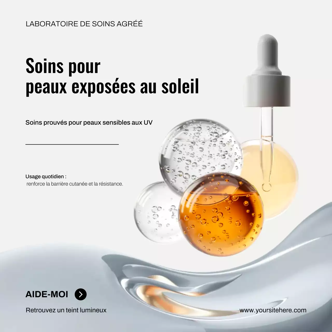 Publication Instagram de promotion des soins de la peau Beige Modern