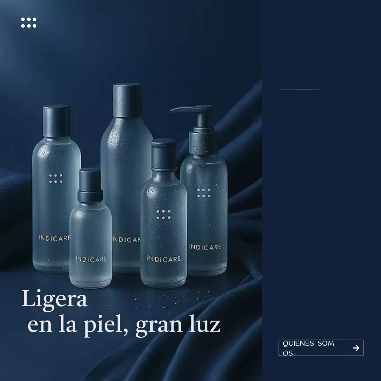 Anuncio de cuidado de la piel moderno de la marina