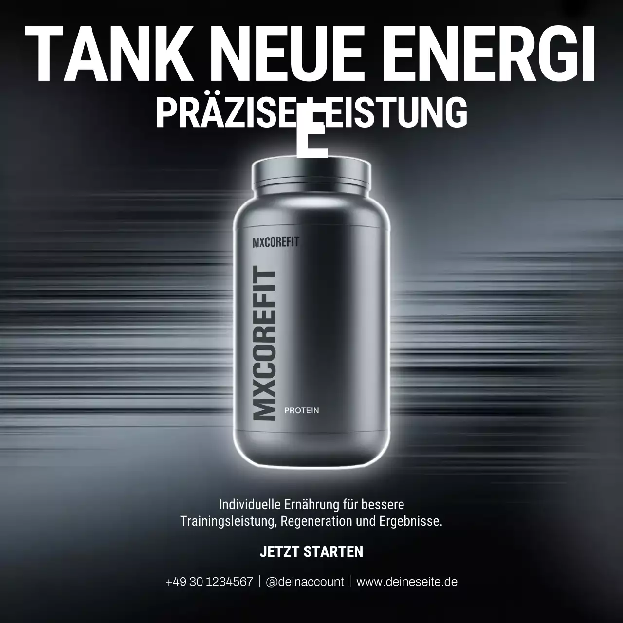 Instagram-Beitrag zu Werbung für Grey Modern Protein